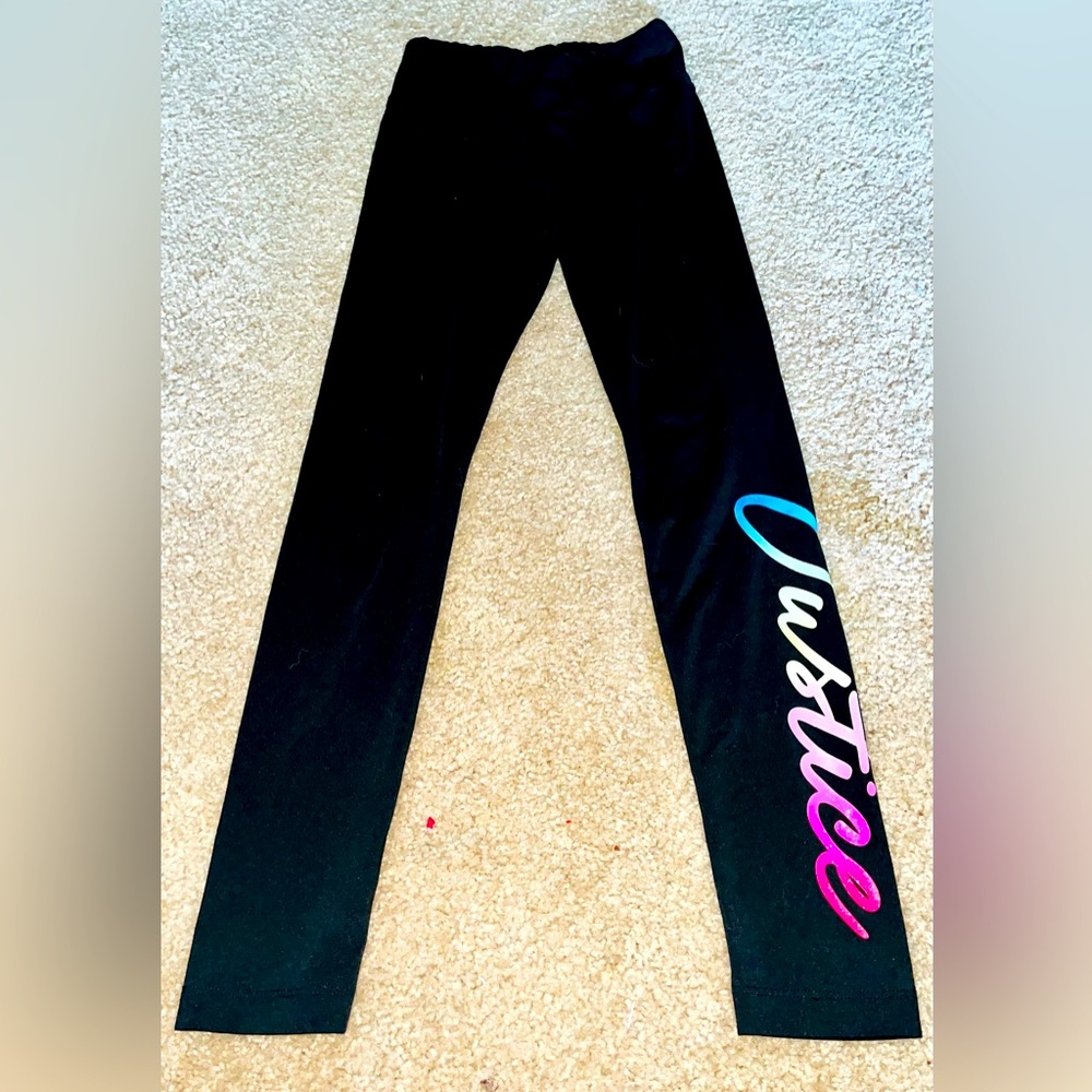 NEW JUSTICE SIZE 10 FULL LENGTH LEGGINGS.